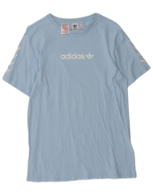 T-shirt grafica Adidas da bambino 15-16 anni in cotone blu