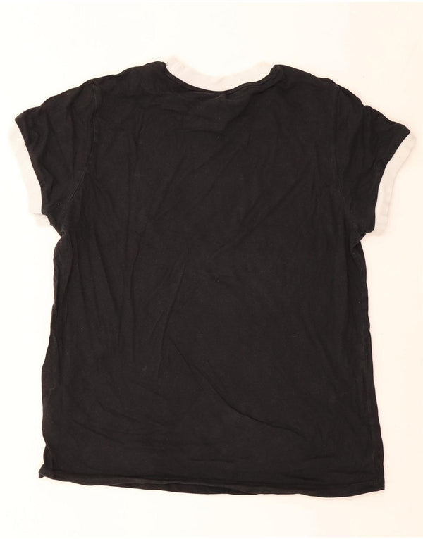 T-shirt da donna Adidas Top UK 14 grande cotone nero