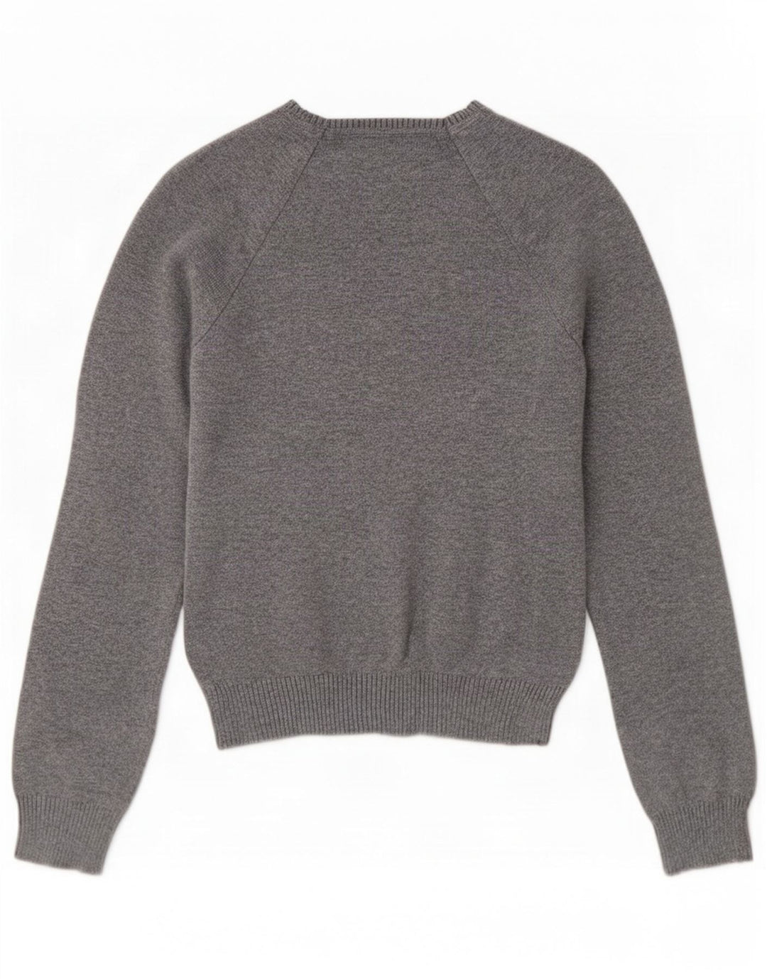 Maglione Zara da donna con scollo a V piccolo in cotone grigio