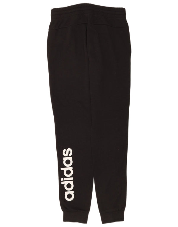 Pantaloni da tuta con grafica Adidas da donna Joggers UK 8/10 Small Cotone nero