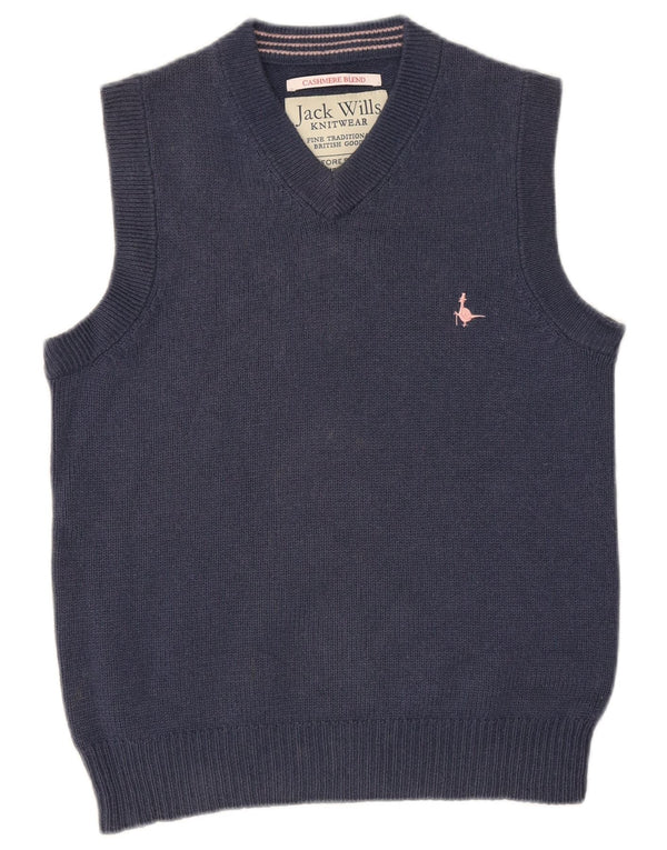 JACK WILLS Canotta da uomo Canotta piccola in lana blu navy
