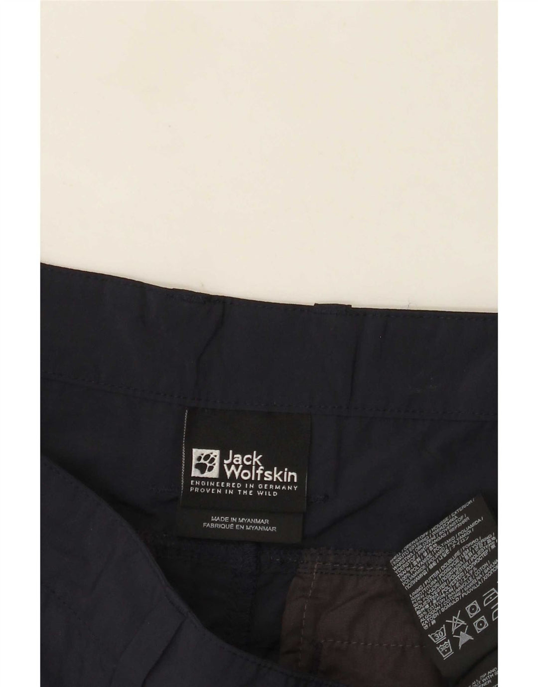 Pantaloncini cargo da uomo Jack Wolfskin W36 Large blu navy in poliammide