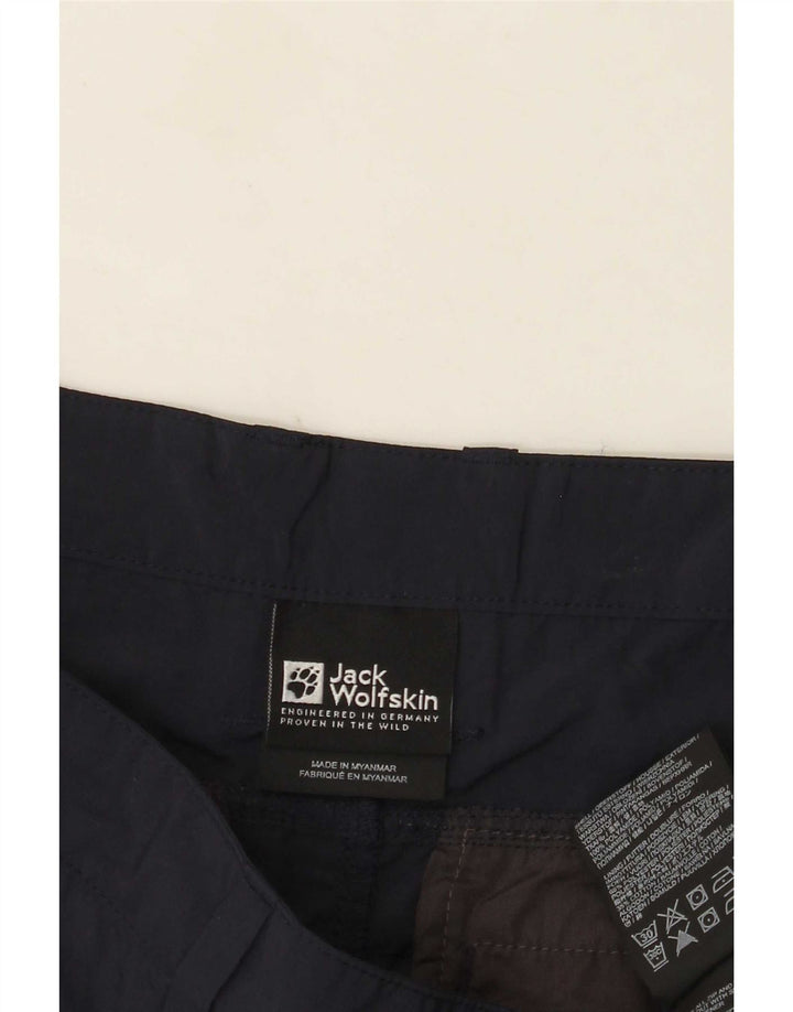 Pantaloncini cargo da uomo Jack Wolfskin W36 Large blu navy in poliammide