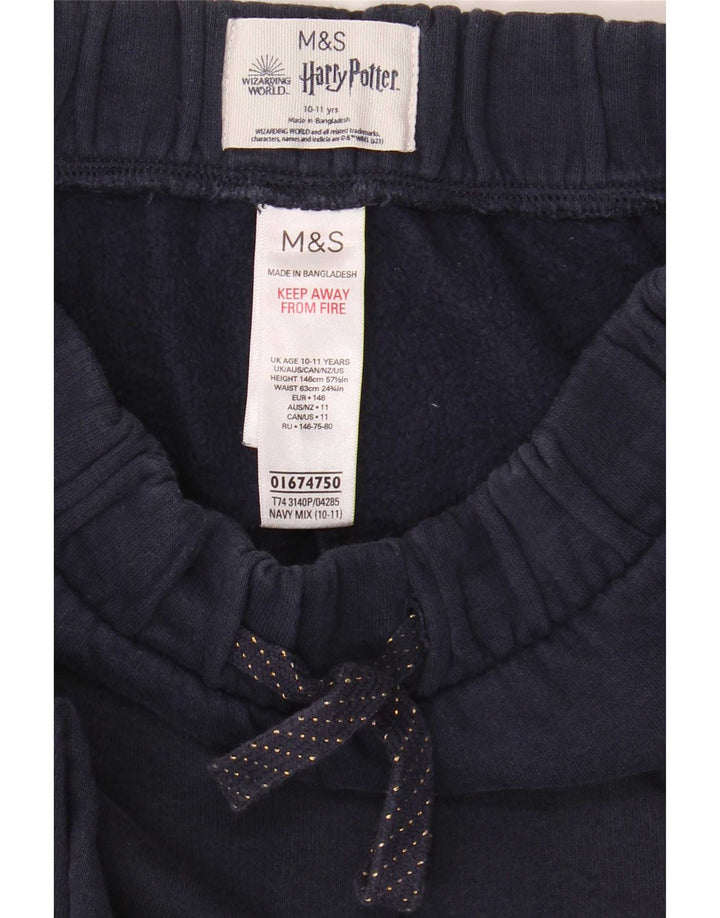 Pantaloni da tuta da ragazzo Marks & Spencer Joggers 10-11 anni Blu navy