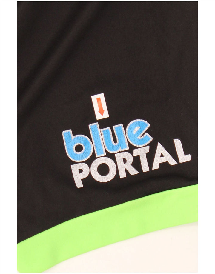 Pantaloncini sportivi Adidas Climacool da ragazzo 9-10 anni in poliestere color block nero
