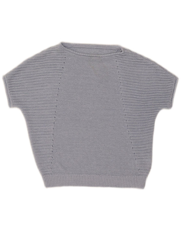 Maglione da donna con scollo a barca a maniche corte Phase Eight UK 14 Blu medio