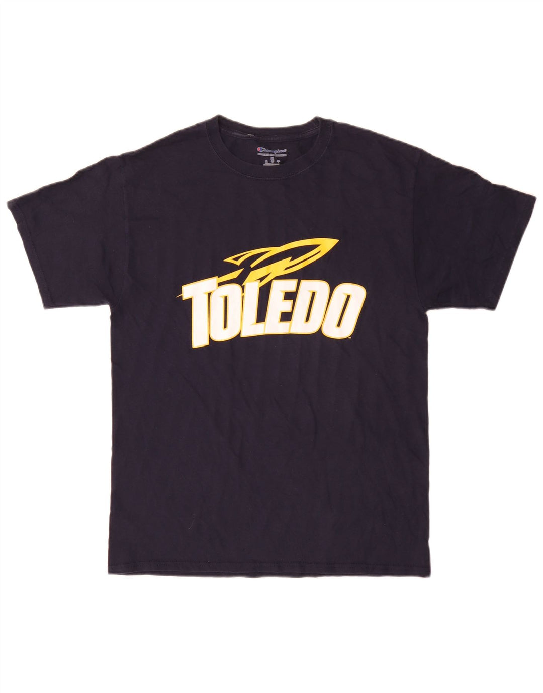 T-shirt grafica Champion da uomo Toledo Rockets, media, blu navy
