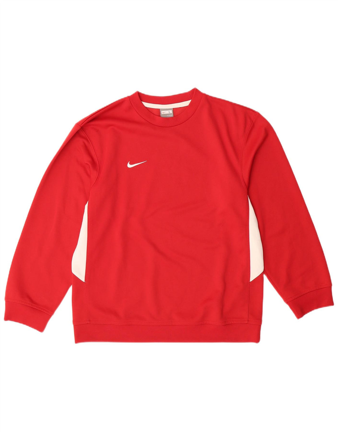 Felpa NIKE da bambino, 12-13 anni, grande, in poliestere color block rosso