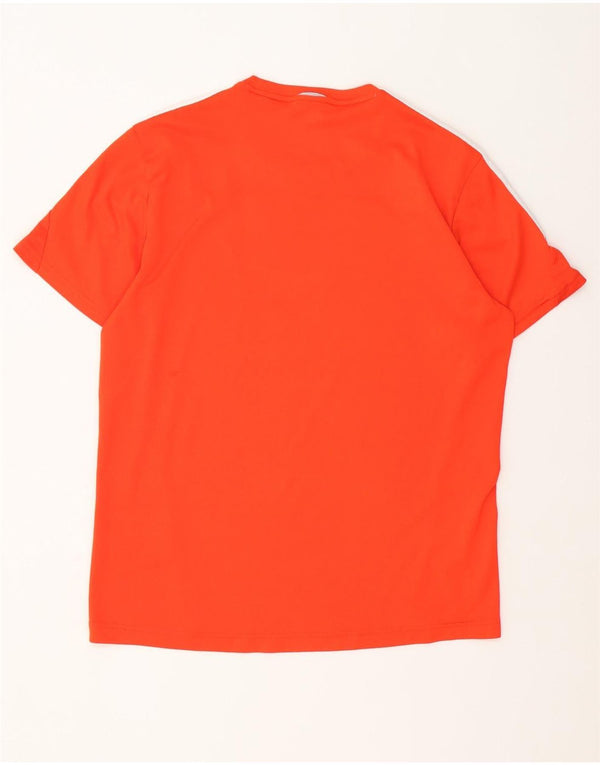 T-shirt da uomo Adidas Top in poliestere arancione medio