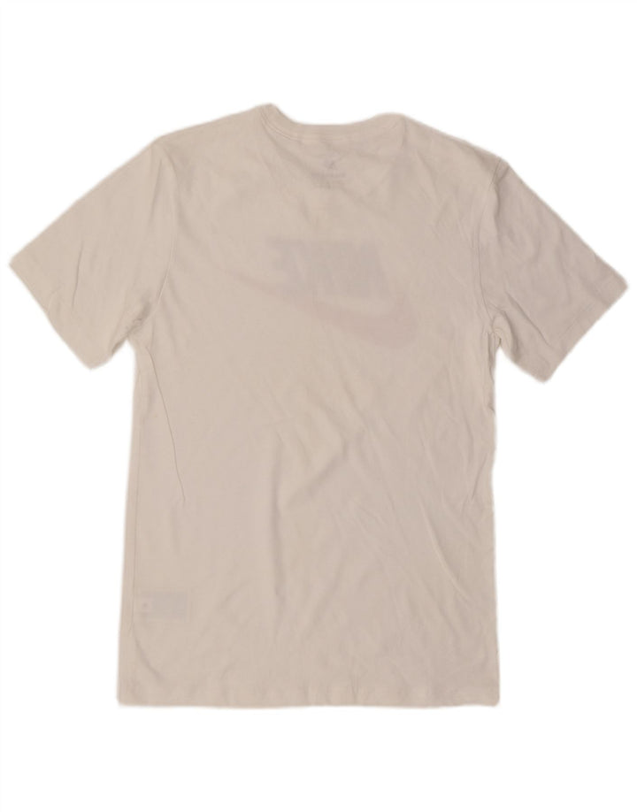 T-shirt grafica da uomo Nike Top Small in cotone bianco