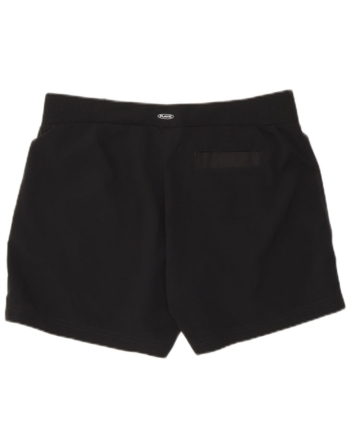 Pantaloncini Reebok Donna UK 12 Medium W30 Poliestere Nero