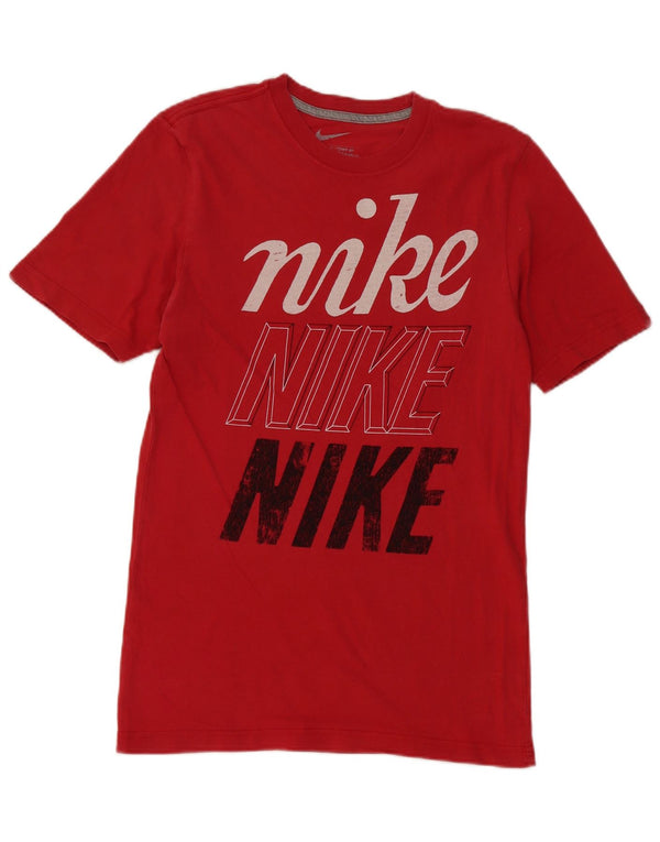 T-shirt grafica Nike da uomo con vestibilità standard, piccola, rossa