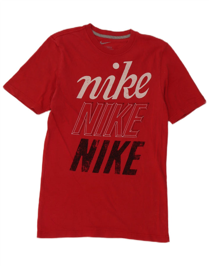 T-shirt grafica Nike da uomo con vestibilità standard, piccola, rossa
