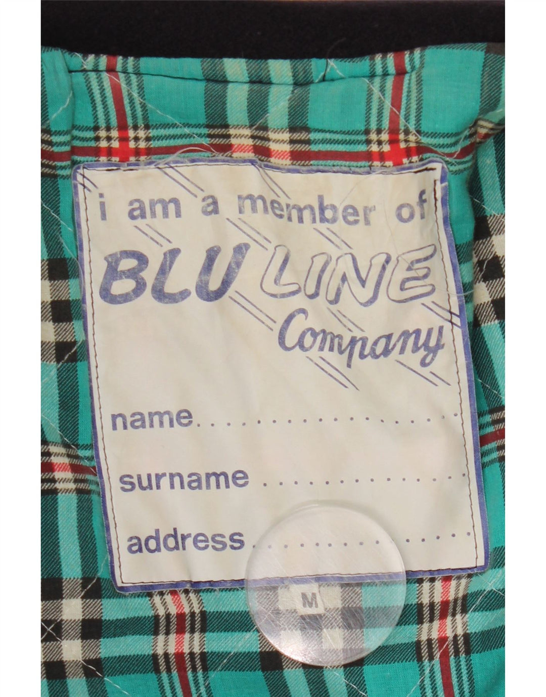 Giacca utilitaria vintage da uomo UK 38 medio blu navy