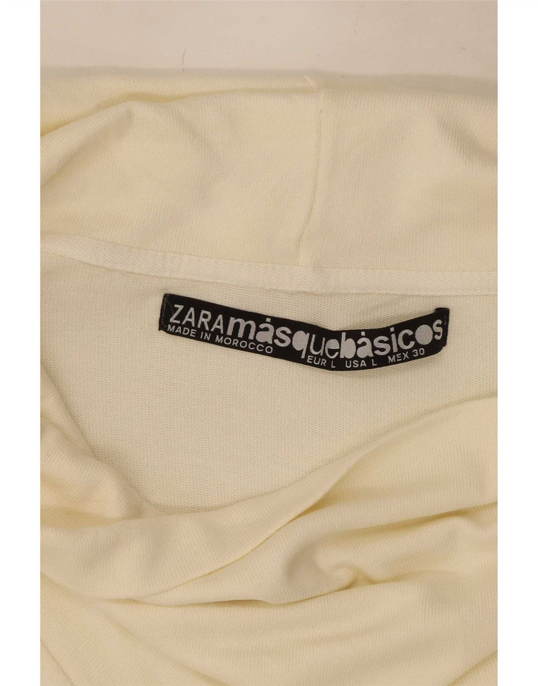 Abito a trapezio da donna Zara UK 14 grande bianco sporco