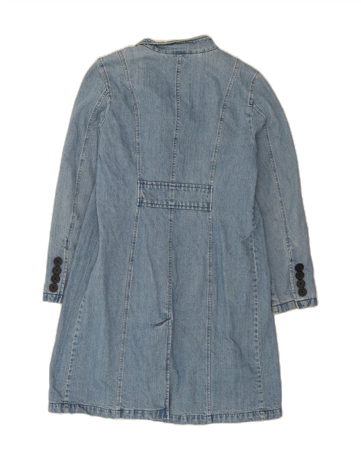 TOMMY HILFIGER Womens Denim Coat UK 14 Medium Blue Cotton Vintage Tommy Hilfiger and Second-Hand Tommy Hilfiger from Messina Hembry 