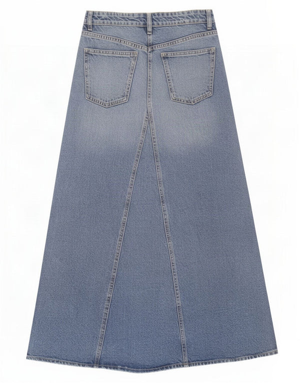 Gonna maxi denim Zara da donna XS W24 Blu