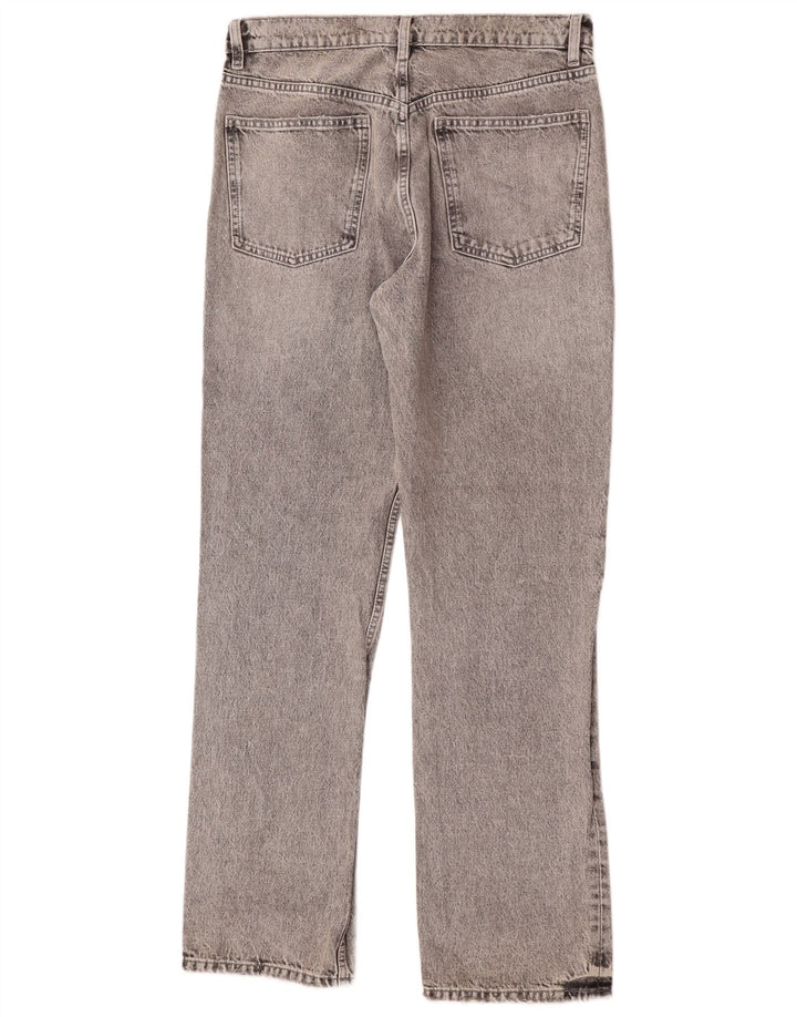 Jeans dritti da donna Zara EU 40 medio W30 L34 cotone grigio