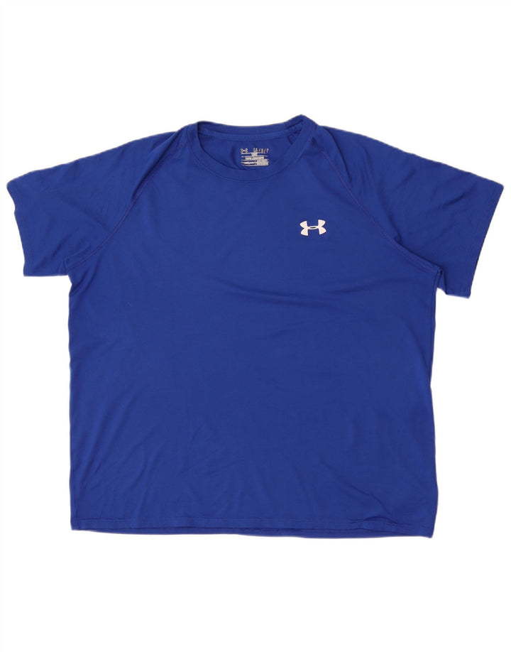 T-shirt da uomo Under Armour Top grande blu in poliestere