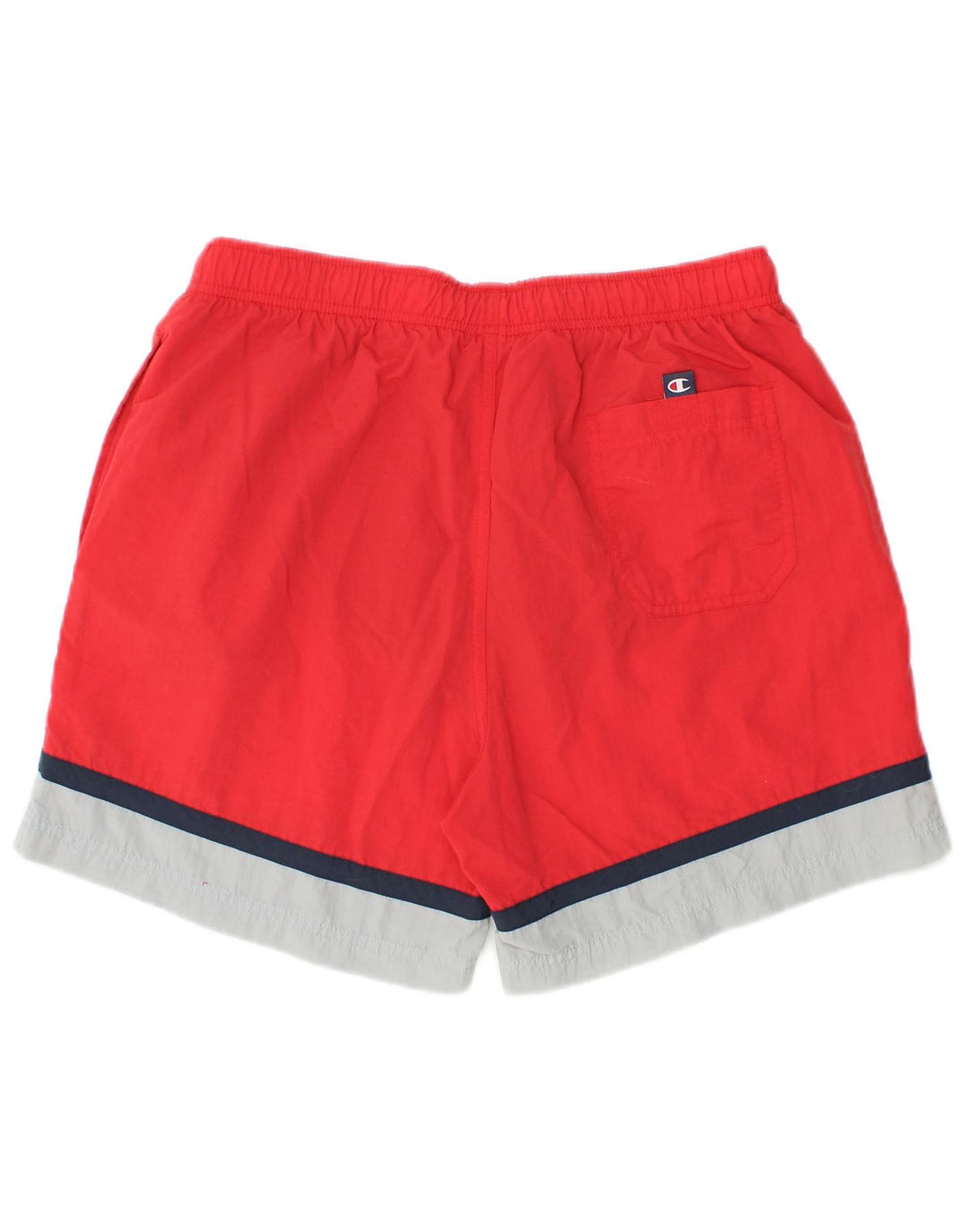 Pantaloncini sportivi da uomo Champion rosso medio color block