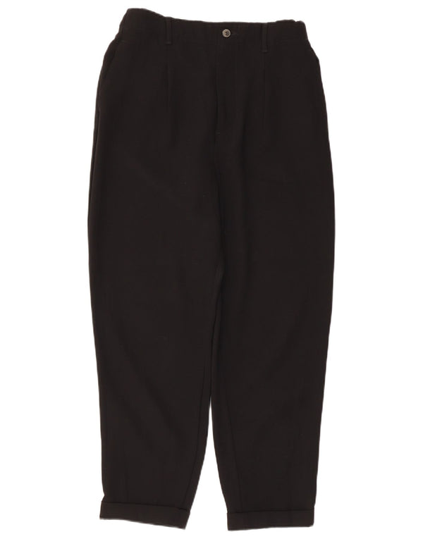 Pantaloni corti con pegging a vita alta da donna Zara piccoli W26 L23 neri