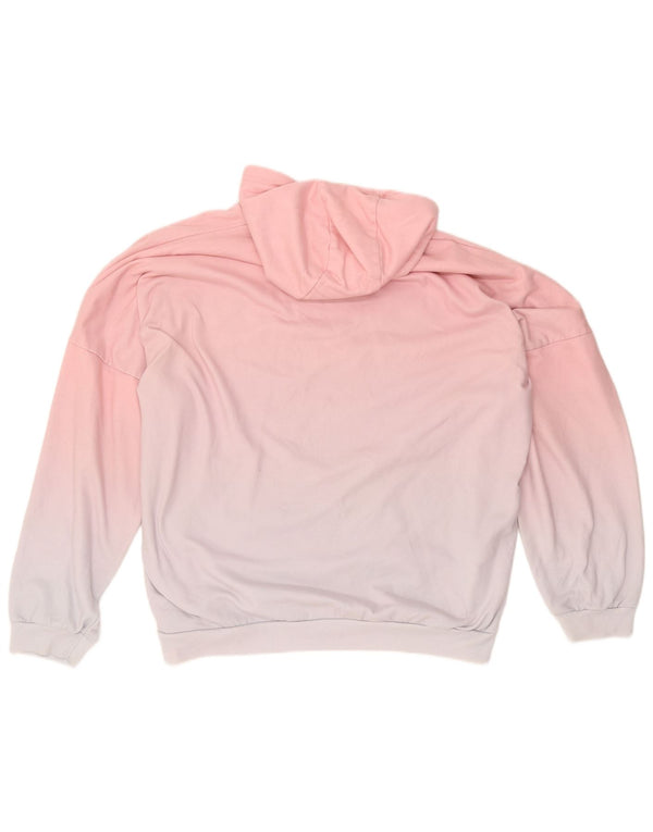 Maglione con cappuccio oversize grafico da donna Ellesse UK 16 Large Pink Tie Dye