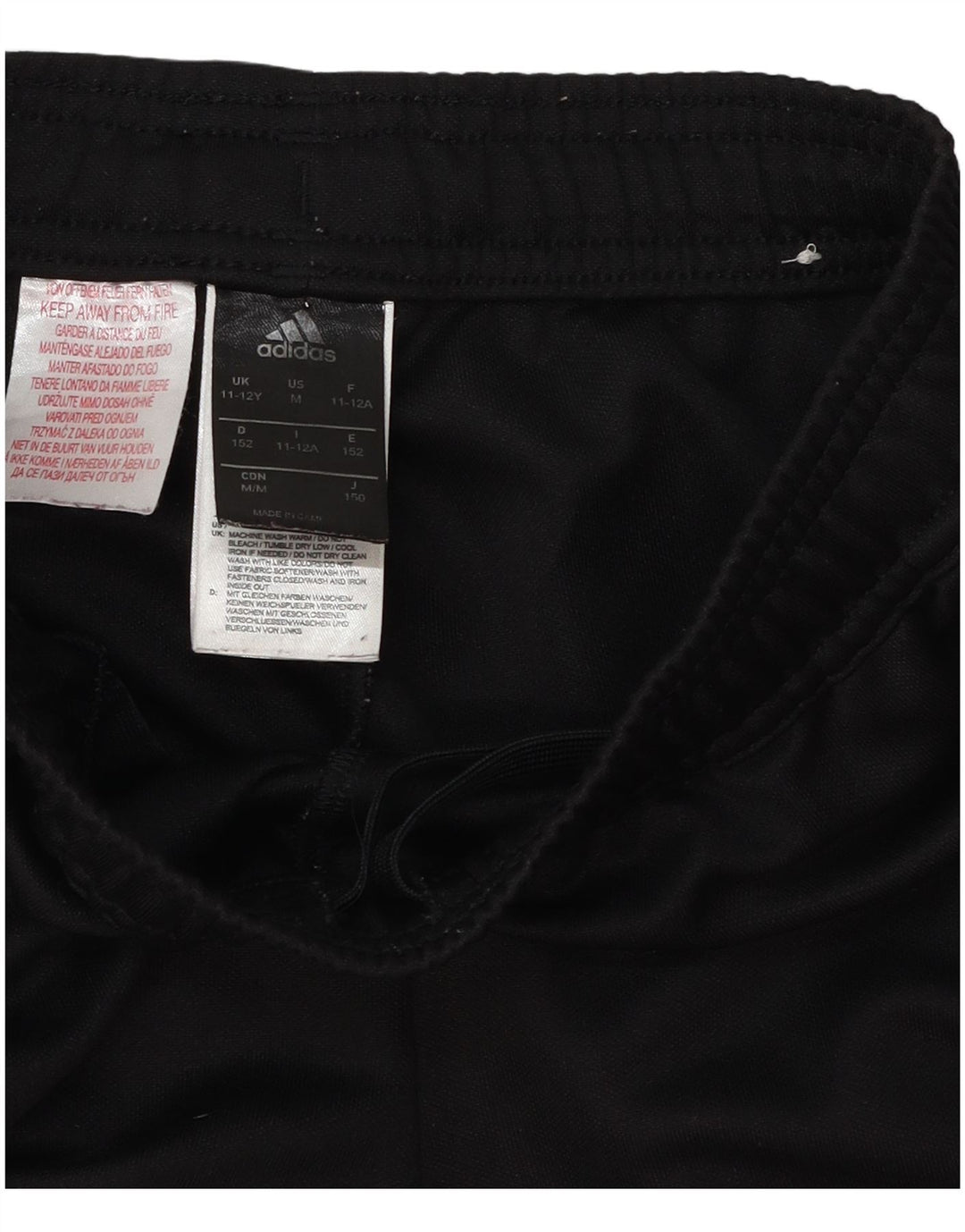 Pantaloni Tuta Adidas Bambina 11-12 Anni Poliestere Nero