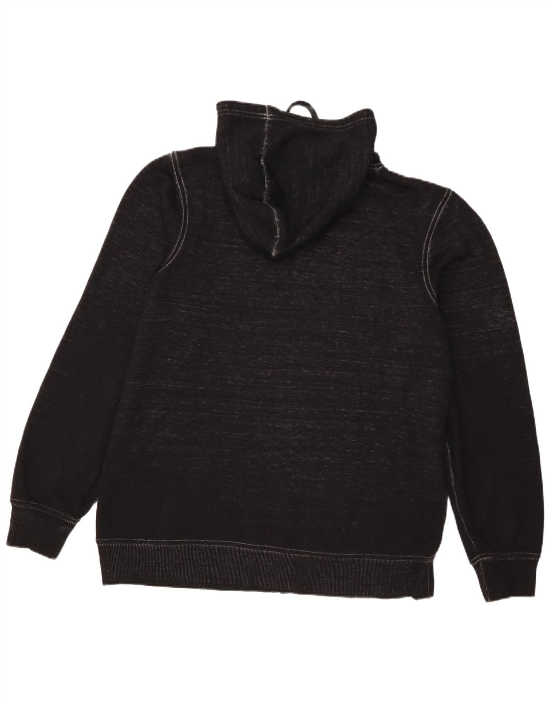 Maglione con cappuccio e zip grafica da uomo Hard Rock Cafe, cotone nero medio