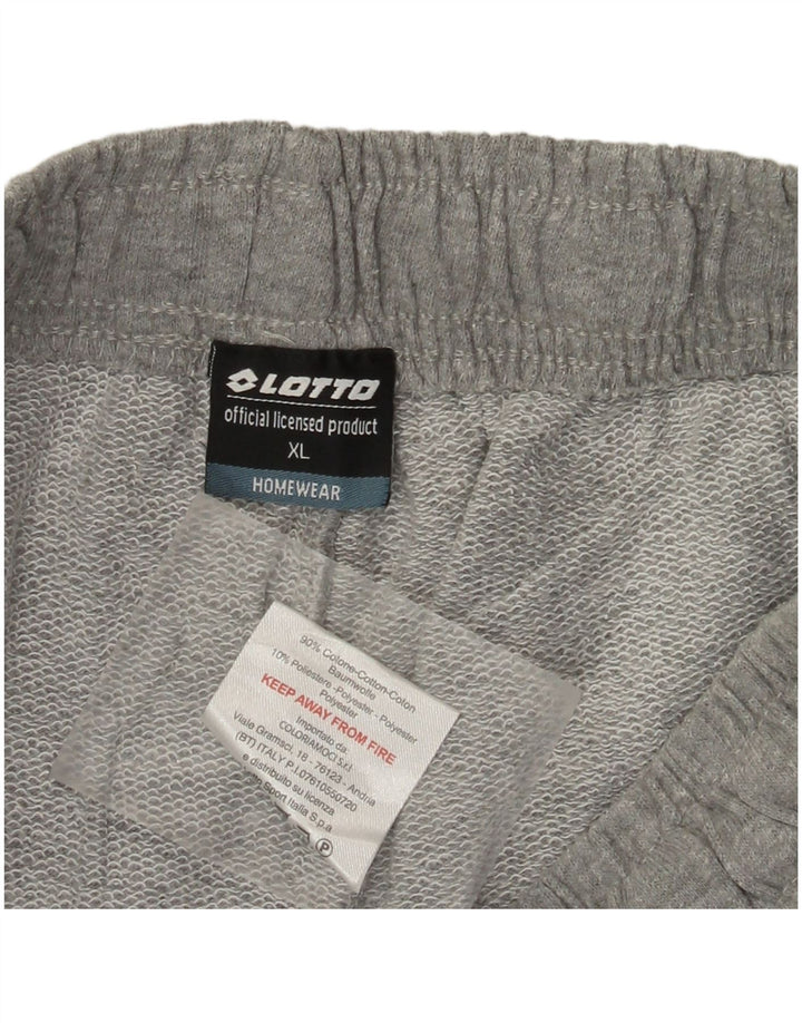 Pantaloncini sportivi da uomo Lotto XL in cotone grigio