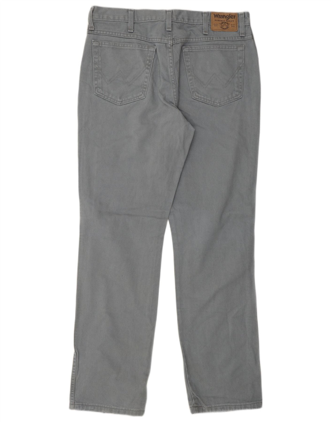 Jeans dritti regolari da uomo WRANGLER W34 L33 cotone grigio