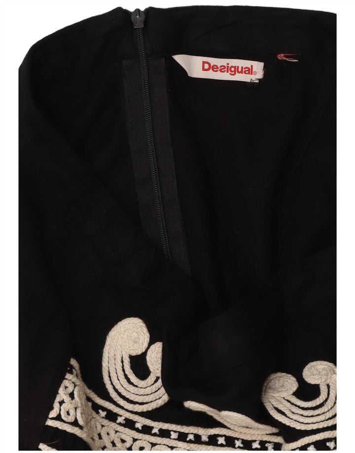 Gonna a trapezio da donna Desigual W34 Large Black Paisley