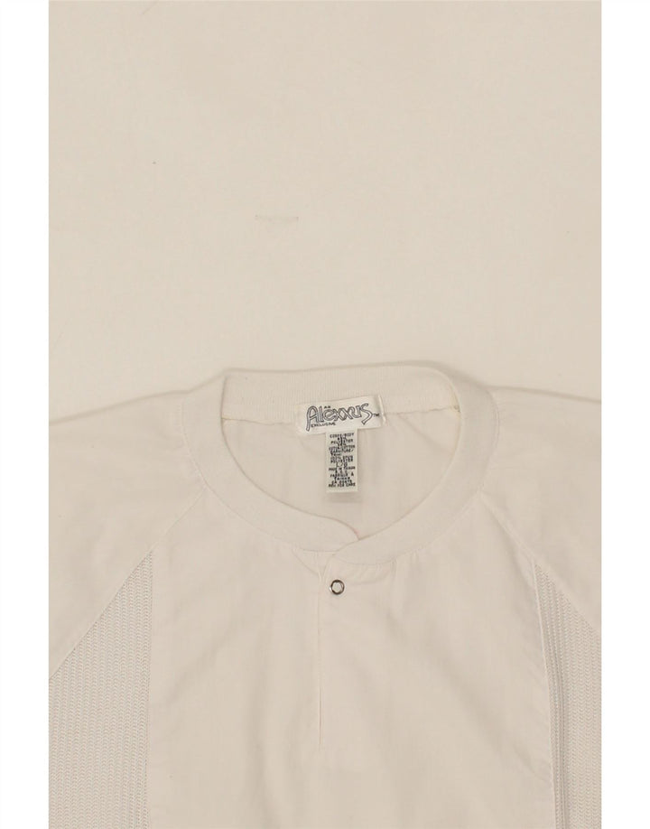 VINTAGE Womens Blouse Top UK 18 XL White Polyester Vintage Vintage and Second-Hand Vintage from Messina Hembry 