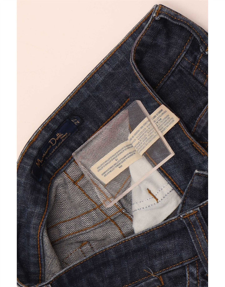 Jeans dritti da donna Massimo Dutti W27 L29 cotone blu navy