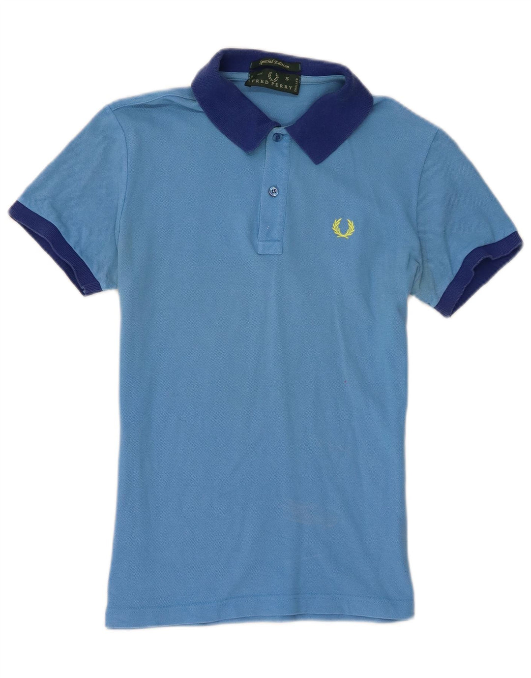 Polo da uomo Fred Perry piccola in cotone blu