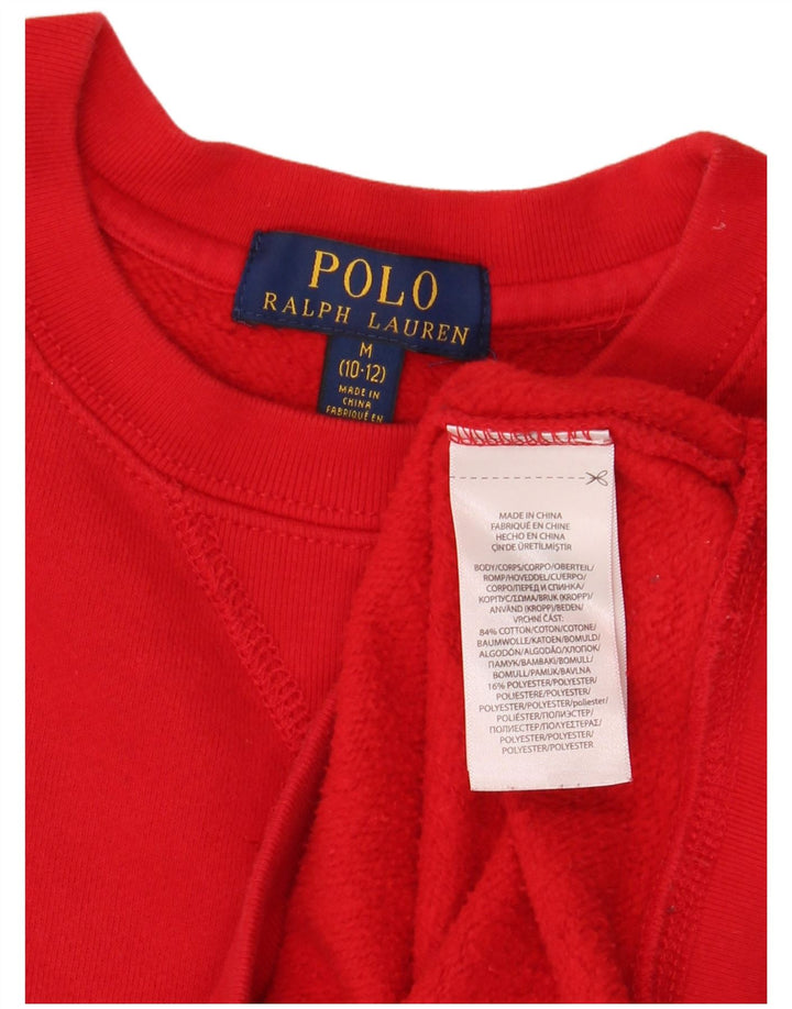 Polo Ralph Lauren Felpa da bambino 10-11 anni in cotone rosso medio