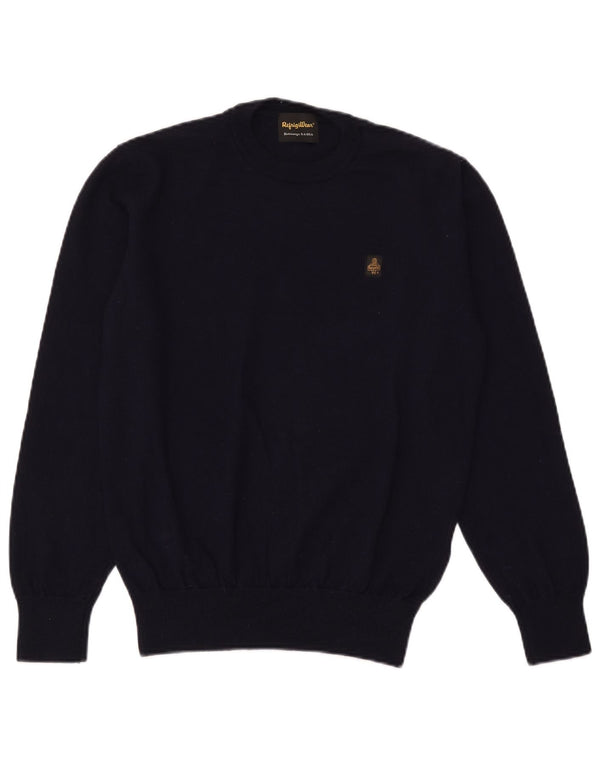 Refrigiwear Maglione girocollo da uomo in lana XL blu navy