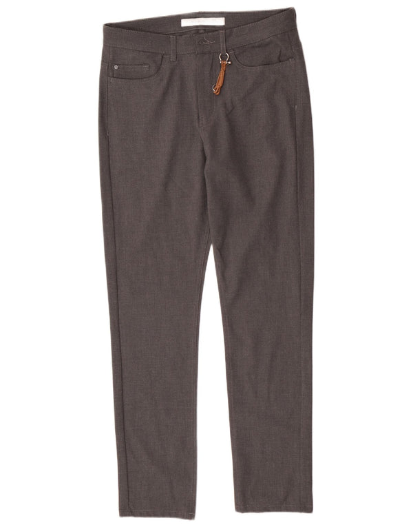 Zara Pantaloni casual slim da uomo EU 38 Small W30 L29 Poliestere grigio
