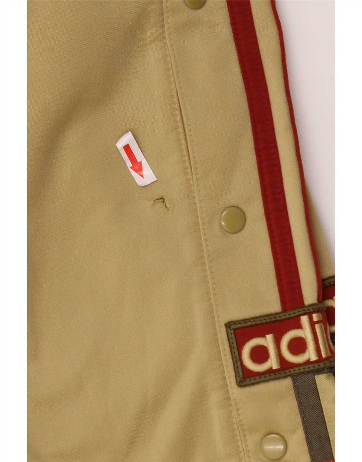 Pantaloni da tuta grafica da uomo Adidas, poliestere medio kaki