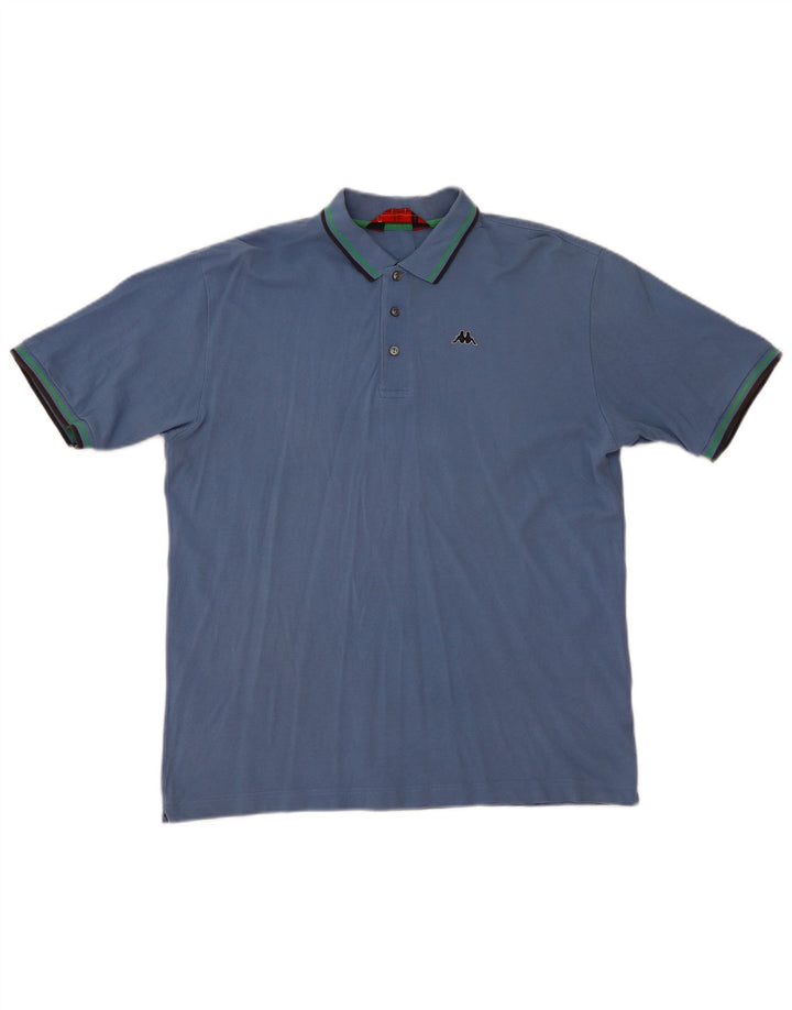 Polo Kappa Uomo XL Cotone Blu