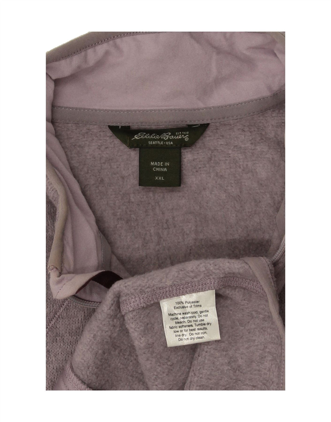 EDDIE BAUER Womens Tracksuit Top Jacket UK 20 2XL Grey Polyester Vintage Eddie Bauer and Second-Hand Eddie Bauer from Messina Hembry 