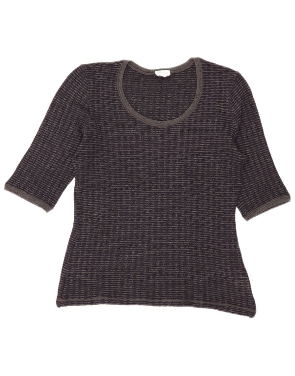 Armani Collezioni Maglione da donna con scollo a barca IT 42 Blu navy medio