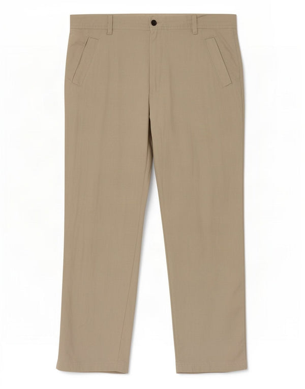 Pantaloni chino vestibilità regolare da uomo Marks & Spencer W38 L31 Lino grigio