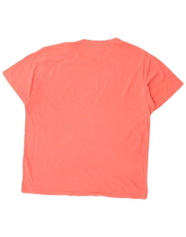T-shirt da uomo Massimo Dutti Top XL in cotone rosa