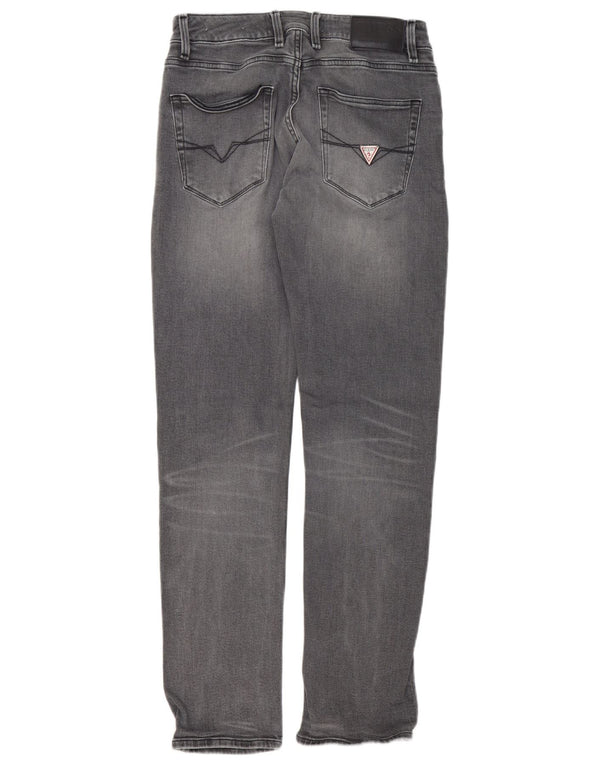Jeans slim da uomo Guess W30 L31 cotone grigio