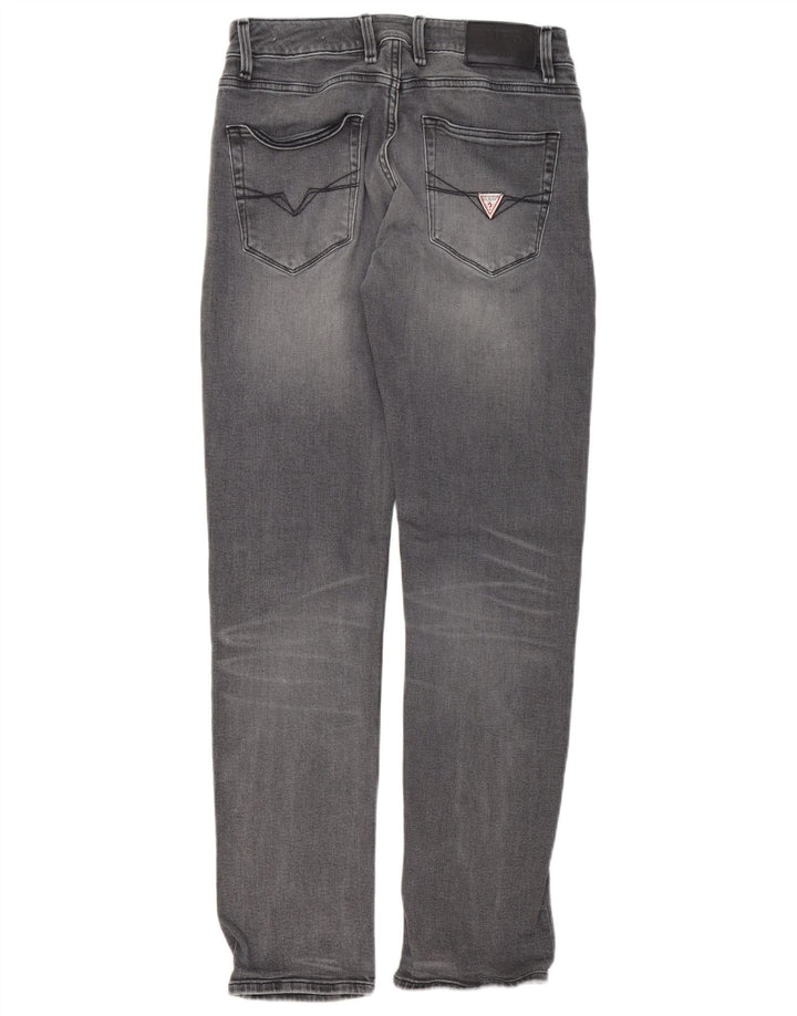 Jeans slim da uomo Guess W30 L31 cotone grigio