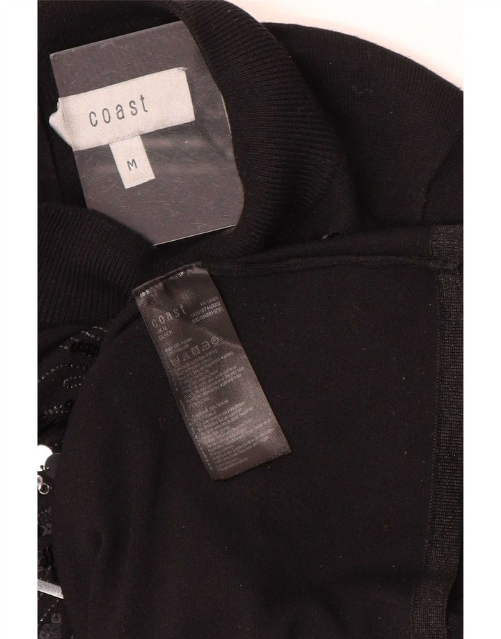 Maglione maglione a collo alto da donna Coast UK 12 Viscosa nera media