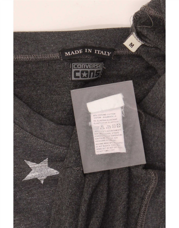 Felpa grafica da donna Converse Jumper UK 12 Grigio medio chiazzato