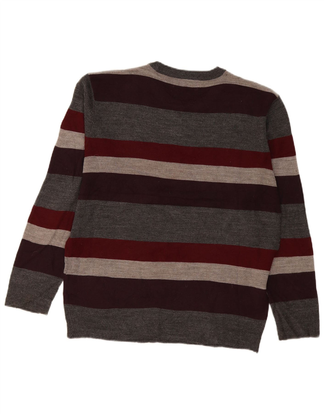 Pierre Cardin Maglione girocollo da uomo a righe piccole multicolore