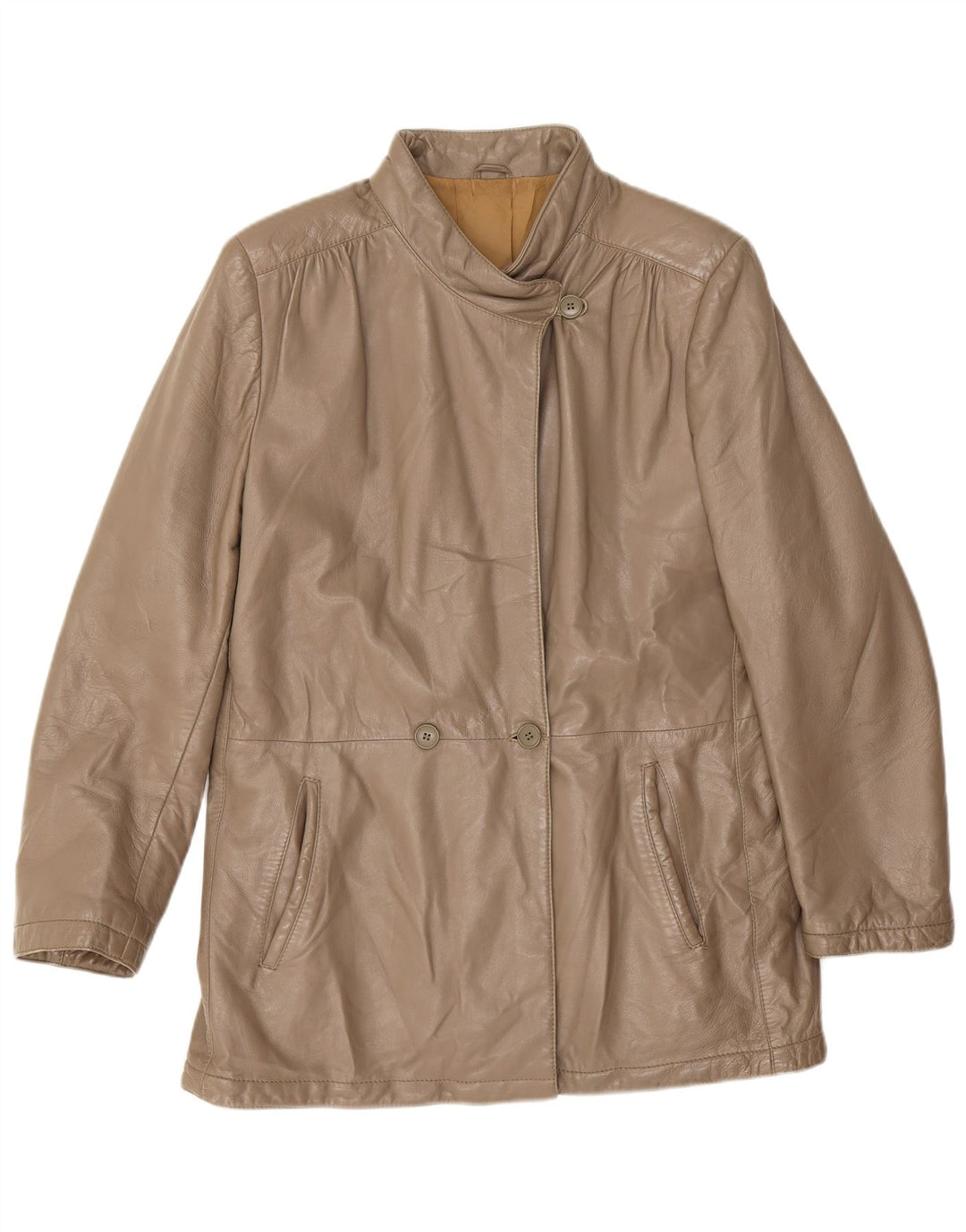 Giacca in Pelle Donna Bignami IT 44 Grigio Medio