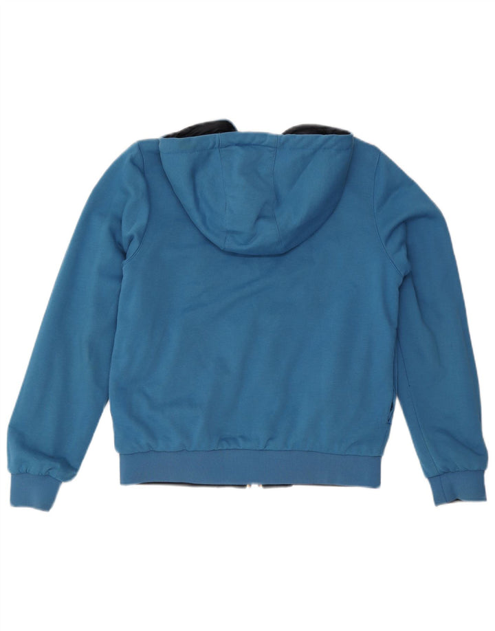 Giacca reversibile con cappuccio da donna K-Way UK 10 Small Blu Navy Cotone